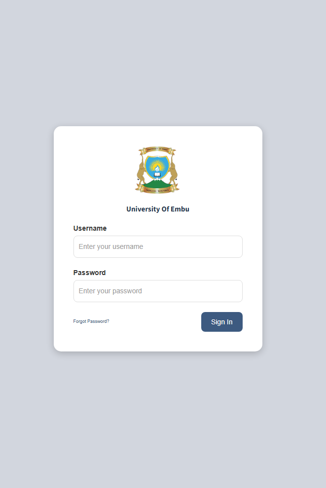 Embu University Student Portal Login