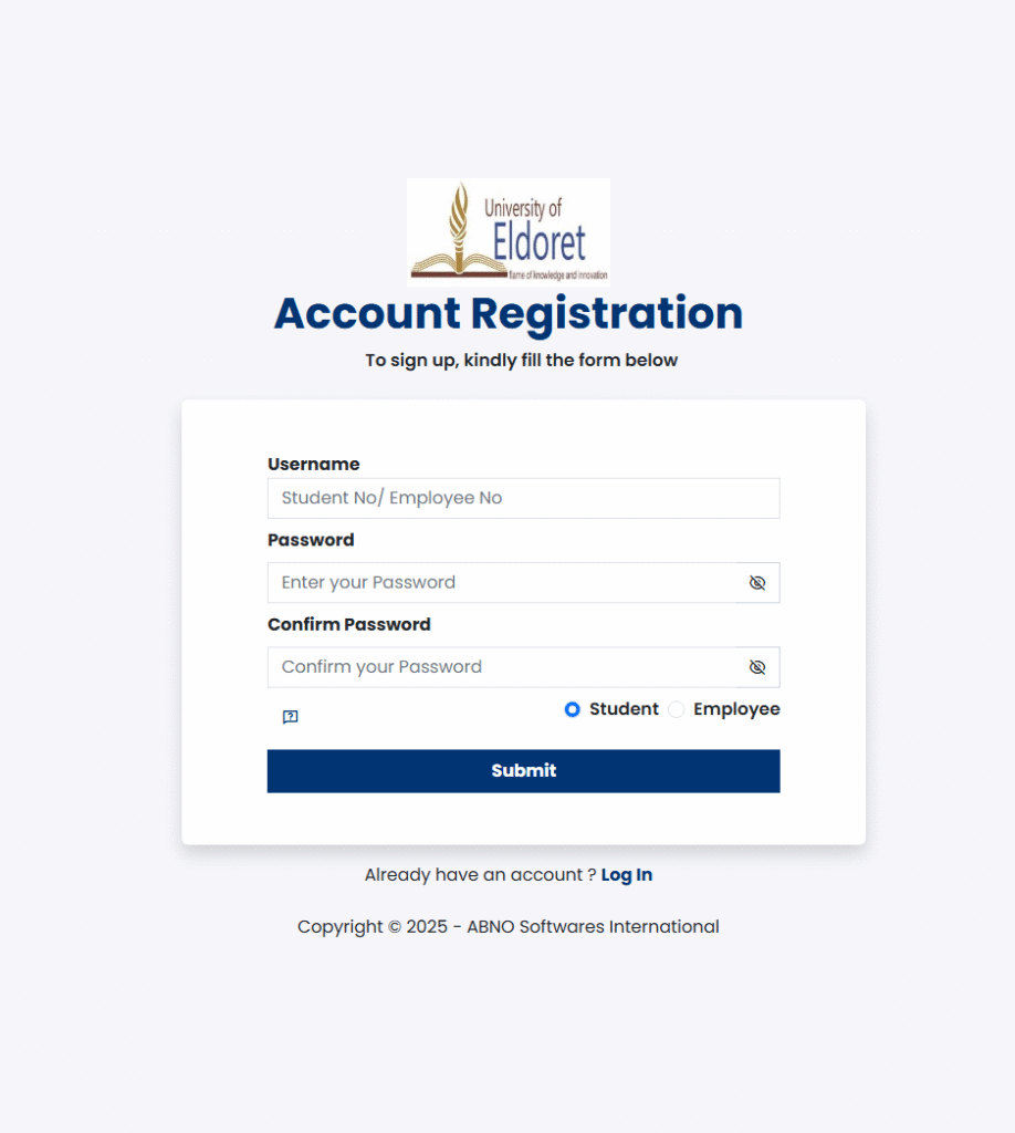 How to Register an Account on the UoE Portal for Students
