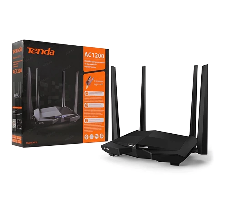 TENDA AC1200 MU-MIMO Router - Dual Band Gigabit Router AC10 Gaming 4K Streaming