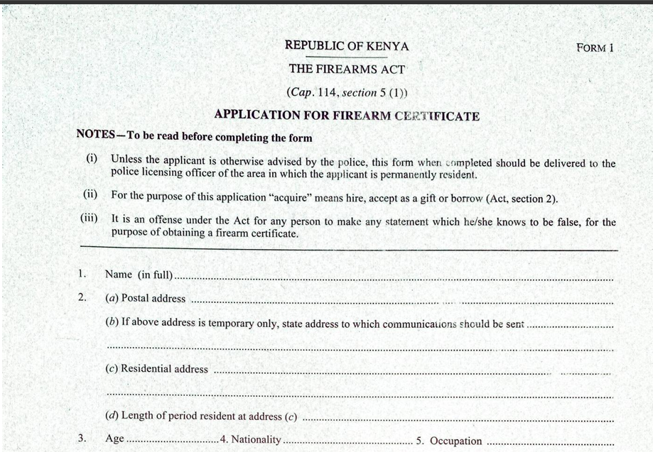 gun license